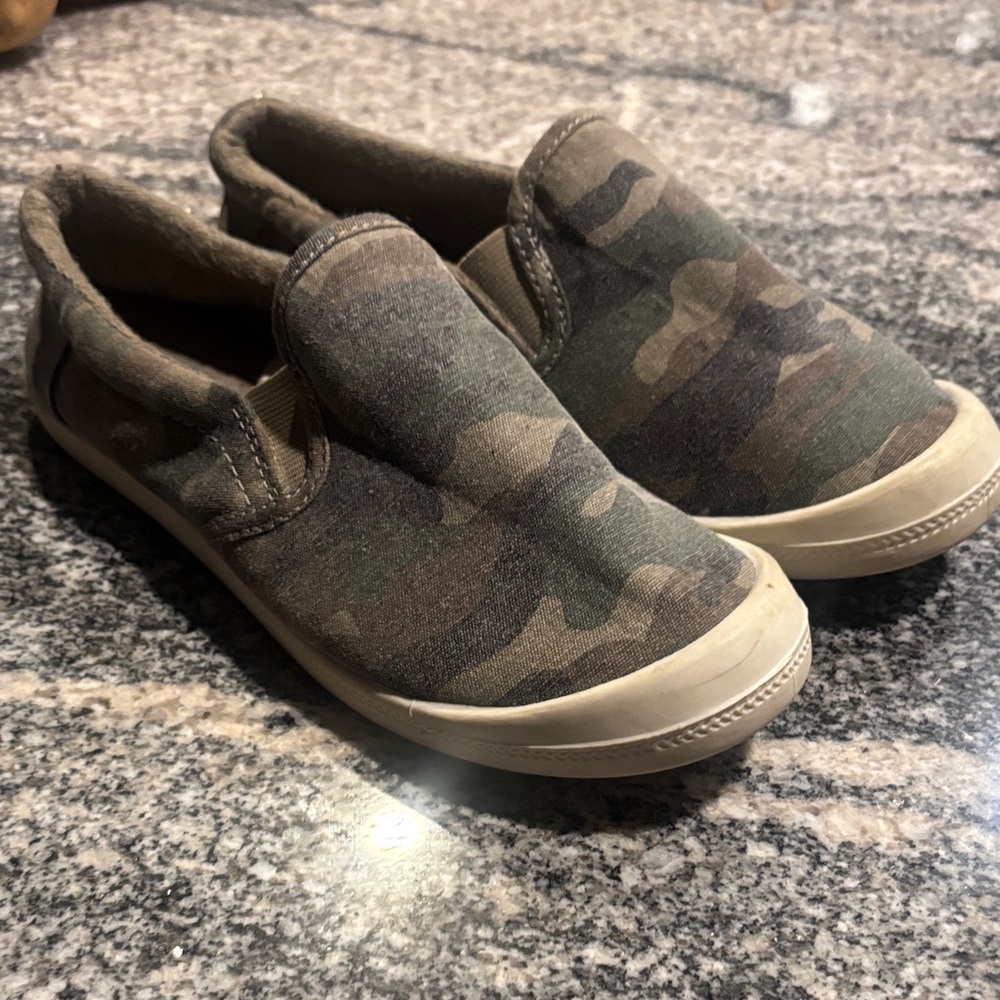 Camo Slip-On Kids Shoes